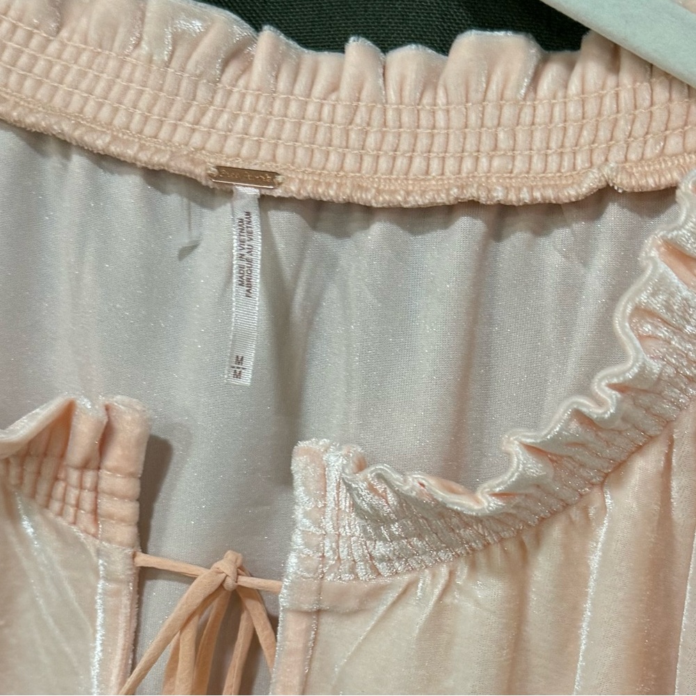 Free People Pink Ruffle Sleeve Top - Picture 7 of 8